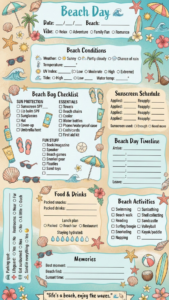 Summer 2026 Beach Trip Planner Template — 💎 🌈 romanticize your routine