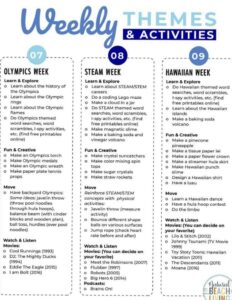 Summer Camp at Home Planner Printables | Natural Beach Living — 🌿 ✨ dream life manifestation