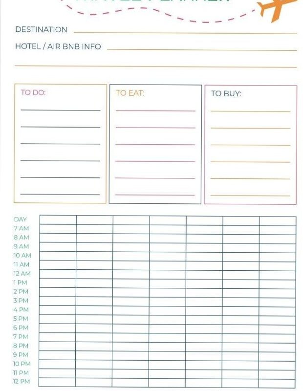 📁 📁 Summer Travel Planner | Instant Download | Creative Travel Itinerary | seamless organization hack