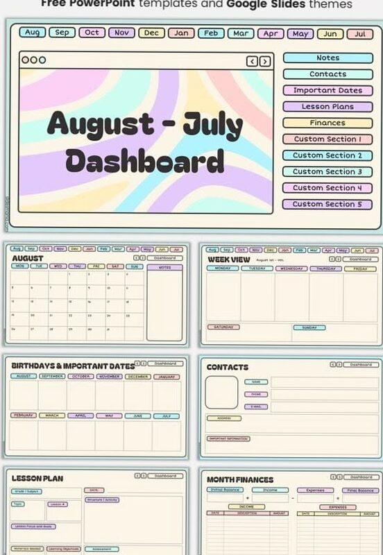 💌 🥂 Teacher Dashboard: Free Customizable Digital Planner (Aug-Jul) #planneressentials | 2026 efficiency hack