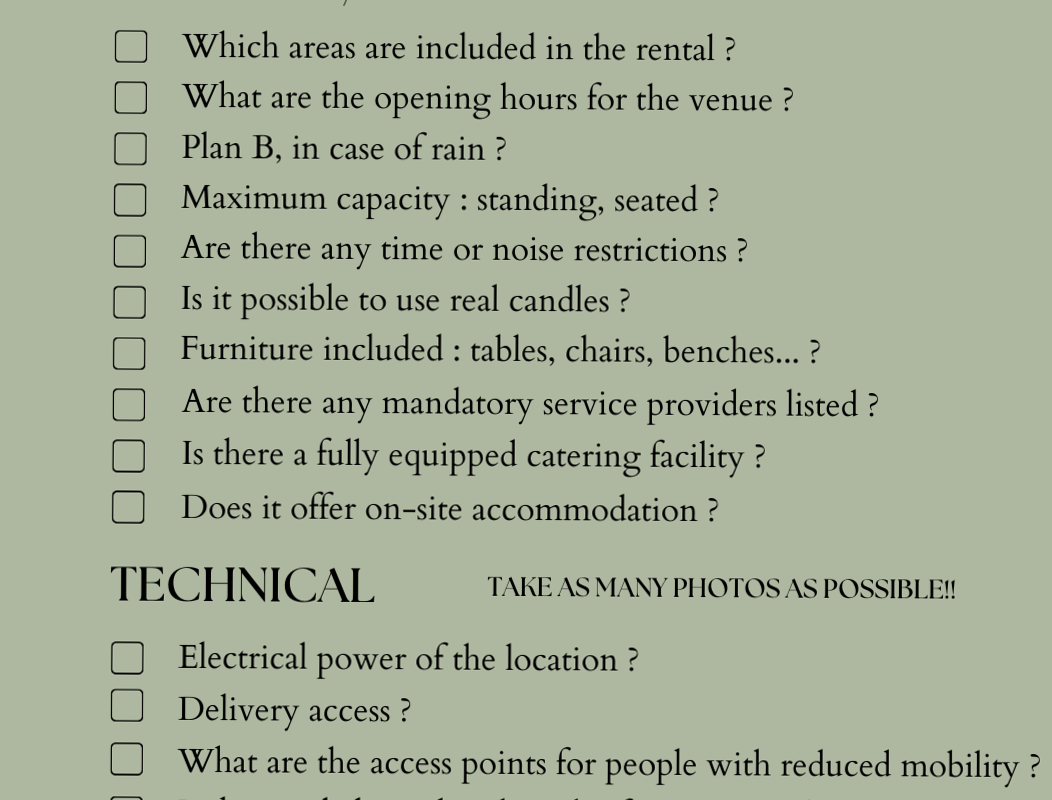 💎 💎 Technical Site Visit Essentials Checklist | no-stress tracker