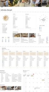 📝 🖇️ That Girl Life Ultimate Planner Notion Layouts (9+ Pages) | game-changing digital system