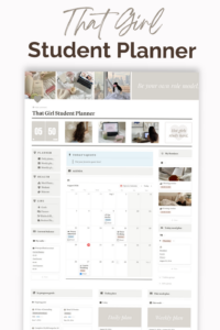 That Girl Student Planner | Digital Design & Creative Assets — 🖌️ 🌈 romanticize your routine