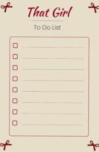 🌈 🪄 That Girl To-Do List | Aesthetic Daily Planner for Productive Girls | dream life manifestation