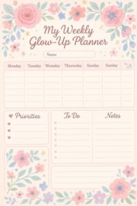 🍰 🌸 The Perfect Girly Planner for the Week Ahead! 388 | dream life manifestation