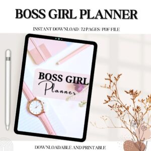 The Ultimate Girl Boss Planner | Empower Your Hustle & Elevate Your Success | Boss Girl | For Her — 📍 💎 dream life manifestation