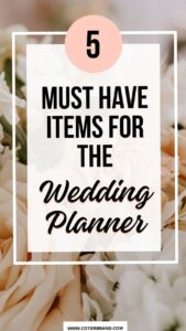The Ultimate Wedding Day Survival Kit: 5 Planner Essentials by Cotier Brand — 🌸 💌 dream life manifestation