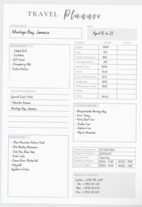 📍 🎨 Travel Planner Journal & Printable Itinerary Insert | Happy Planner Design | seamless organization hack