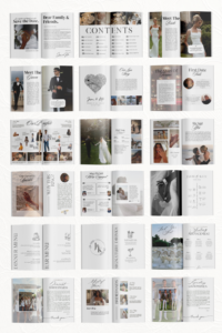 Trendy 2026 Luxury Wedding Program & Guest Experience Book — 📍 🌈 romanticize your routine