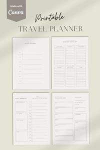 📝 📁 Ultimate Digital Travel Planner & Organizer for Stress-Free Journeys | romanticize your routine