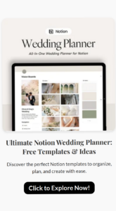 ☁️ ✨ Ultimate Notion Wedding Planner: Free Templates & Ideas | only tool for life admin