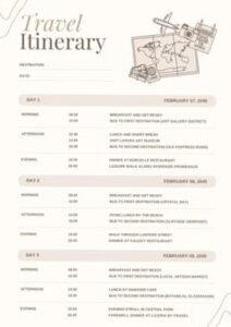 📍 🎨 ultimate printable checklist: Beige Minimalist Travel Planner Templates A4 | Canva