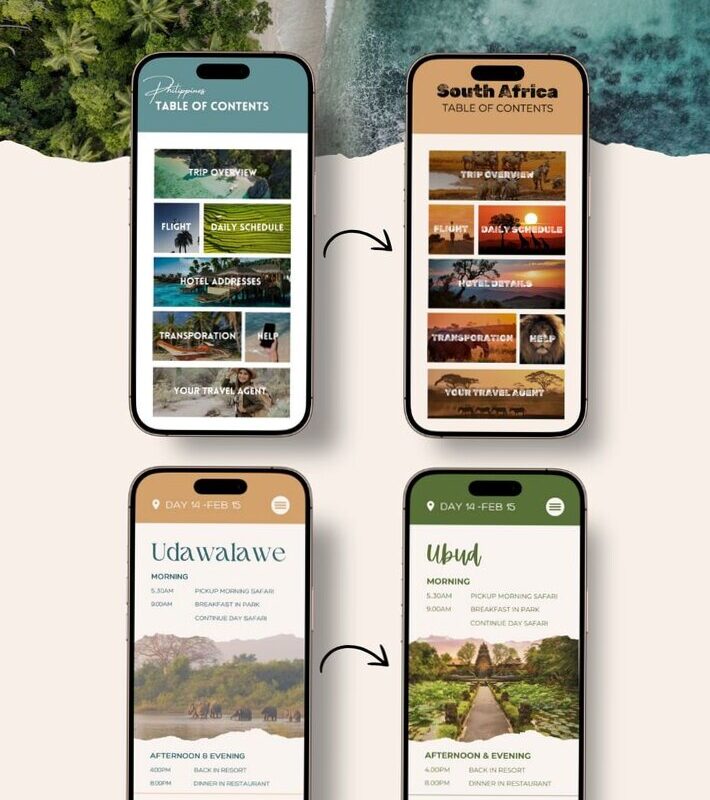 👰 🌸 ultimate printable checklist: Customizable Travel Planner Template for Phones