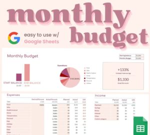 🖌️ 🌈 ultimate printable checklist: Monthly Finances Tracker — Digital Planner & Budget Templates