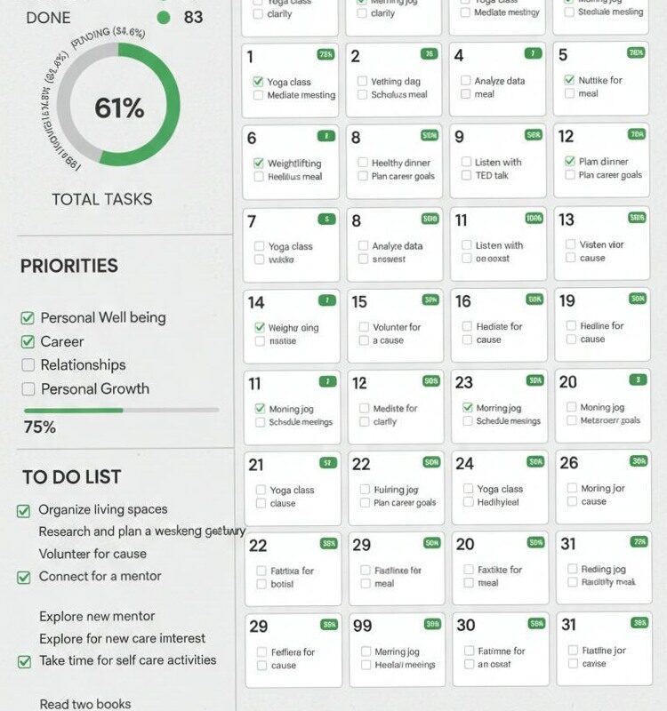 🍰 🥂 ultimate printable checklist: Notion Daily Planner & Task Tracker Templates