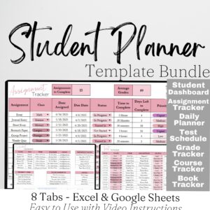 🪄 🪄 Ultimate Student & Homeschool Planner Templates for Academic Success | romanticize your routine