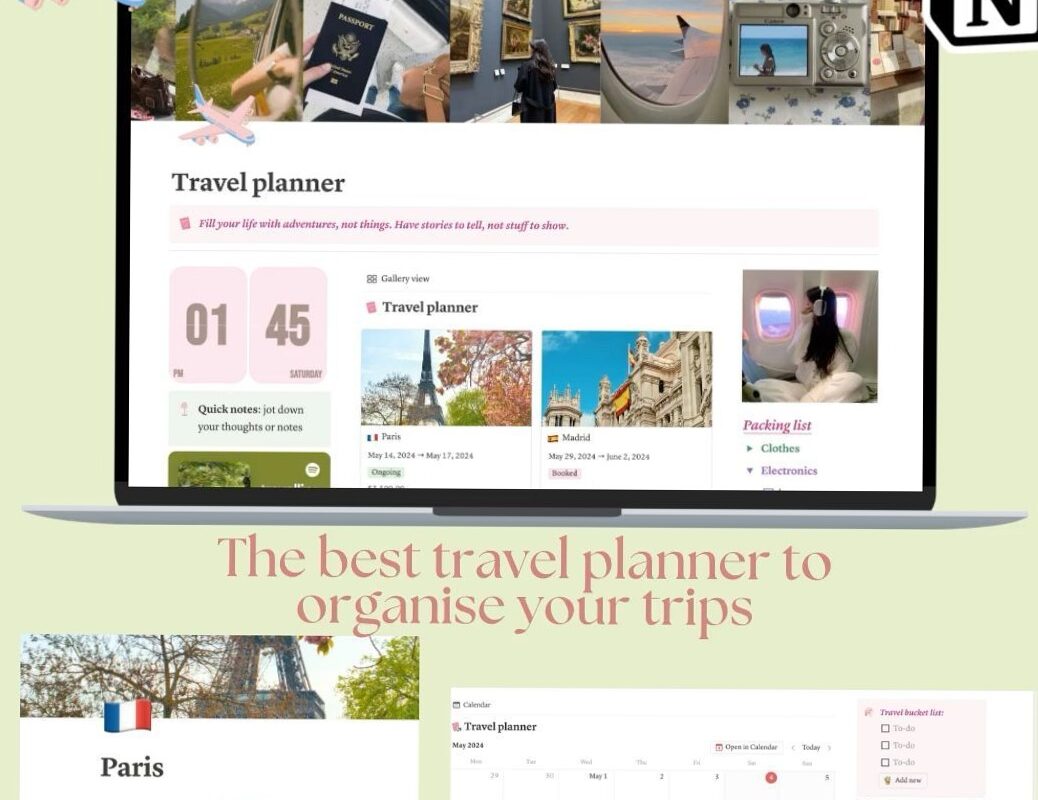 📍 📍 Ultimate Travel Planner: Pack, Plan & Journal Your Trip! | stay inspired all year long