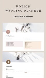 Ultimate Wedding Checklist Notion Template for Digital Design & Planners — 📅 📁 essential planning guide