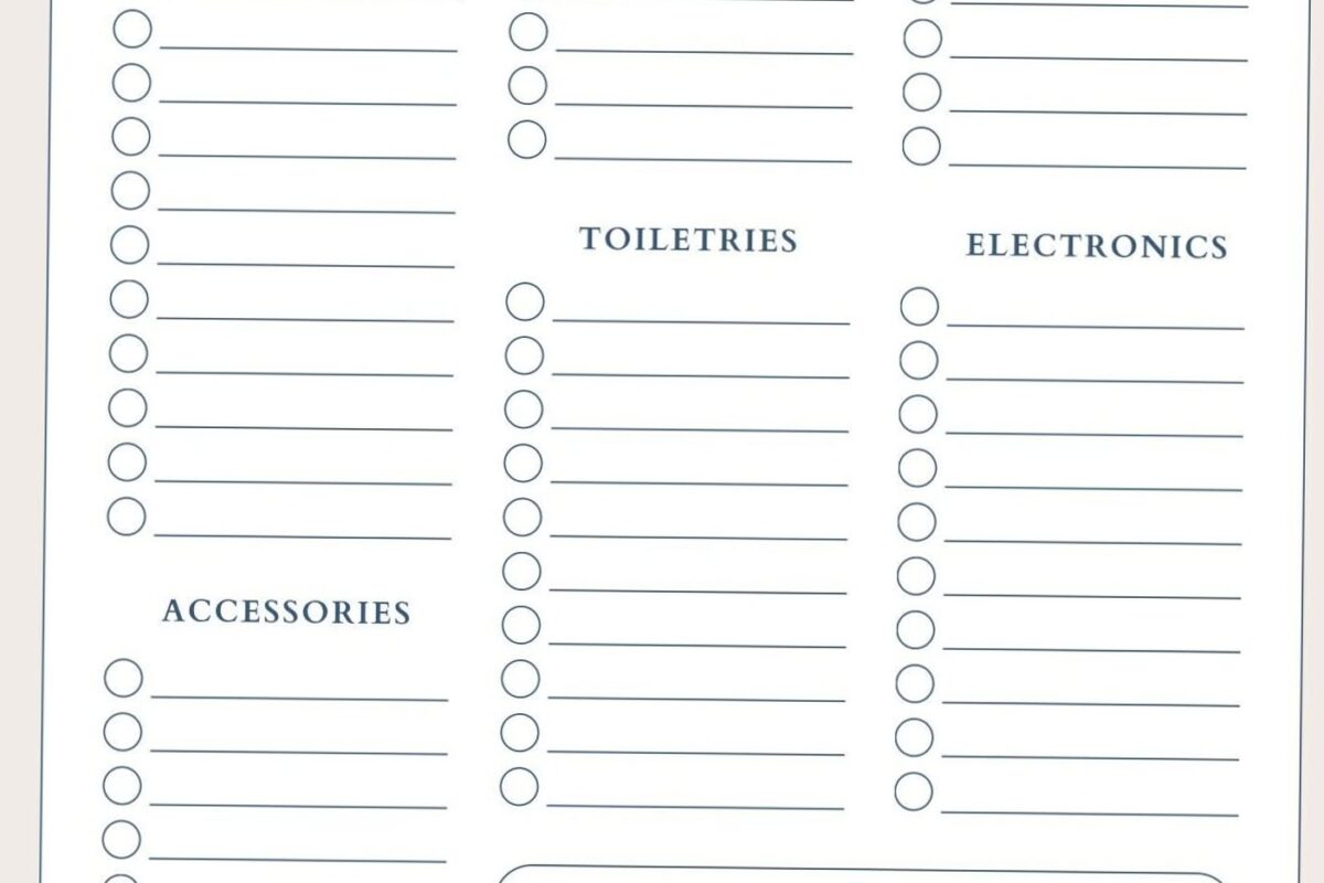 Vacation Planning Essentials & Creative Checklists — 💍 👰 essential planning guide