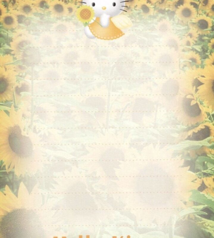 Vintage Angel Hello Kitty Memo Pad Sheet #8 — 🪄 🎨 dream life manifestation
