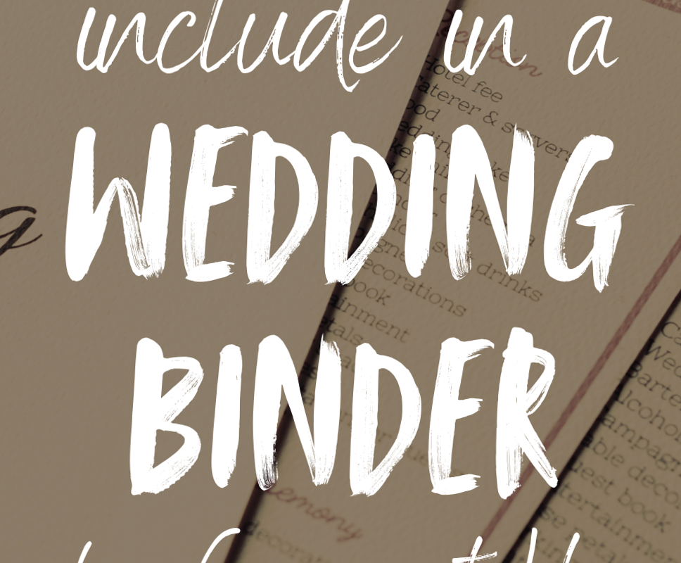 🪄 🎨 Wedding Binder Checklist Printable & Design Tips | ultimate printable checklist