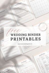🎨 💎 Wedding Binder Printables | Free PDF Planner Templates | stay inspired all year long