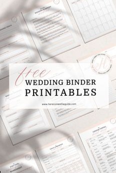 🎨 💎 Wedding Binder Printables | Free PDF Planner Templates | stay inspired all year long