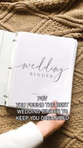 💍 💍 Wedding Day Binder | Organize Your Big Day with Style | romanticize your routine