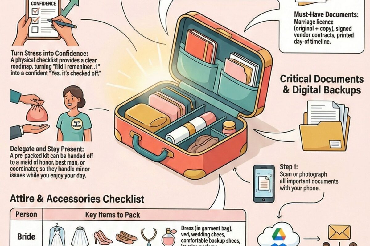 Wedding Day Essentials Checklist | Perfect Day Planner Design — 📌 📅 ultimate printable checklist