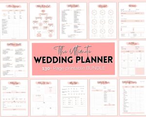 ☁️ ✨ Wedding Planner Bundle | Binder, Checklist, Budget, & More | seamless organization hack
