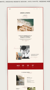 💌 💌 Wedding Website Template | Simon — Digital Design for Planners & Creatives | stay inspired all year long