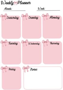 🖌️ 🖌️ Weekly Planner for Adorable Daily Organization | stay inspired all year long
