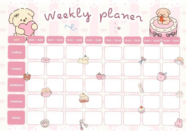 Weekly Planner for Digital Design & Creative Workflow — 📌 📌 romanticize your routine