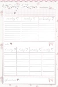 🍰 🥂 Weekly Planner Pt 1 by Dollywons Tumblr | stay inspired all year long