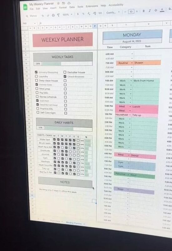 🖇️ 🖇️ Weekly Planner Template for Organization & Productivity #printablehappyplanner | stay inspired all year long