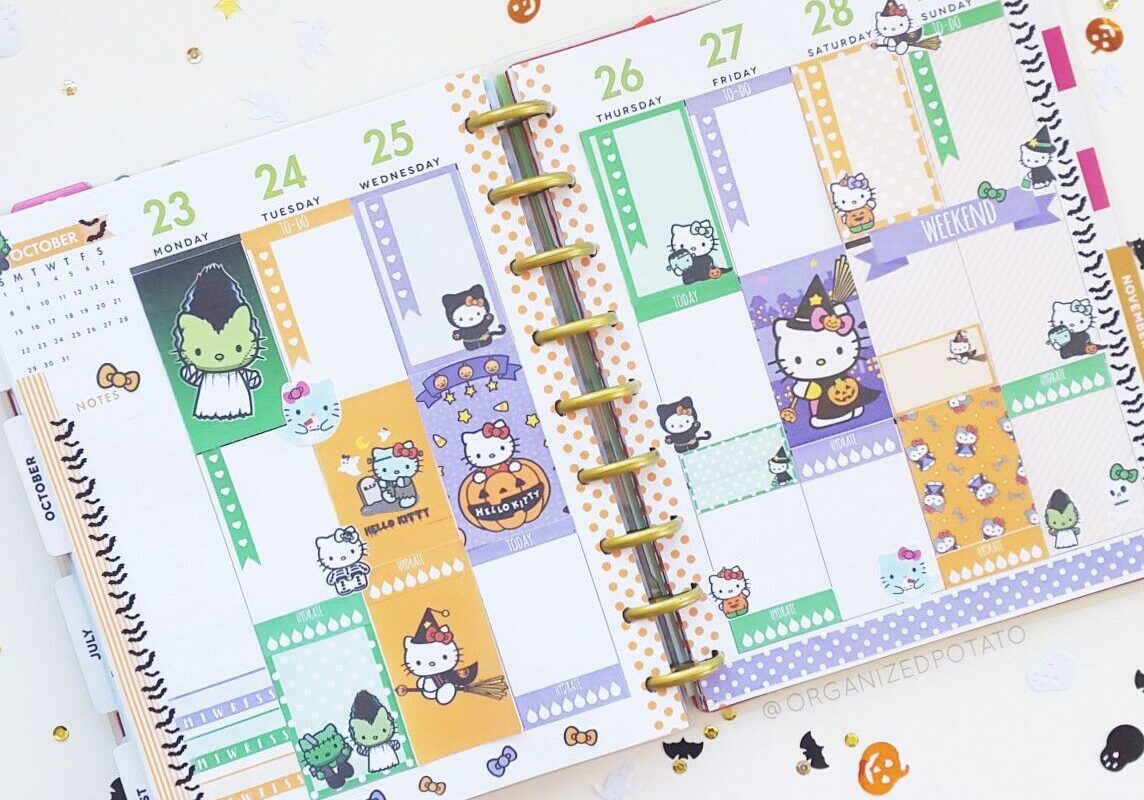 Weekly Spread: October 23–29 | Digital Design & Creative Assets — 💌 🍰 dream life manifestation