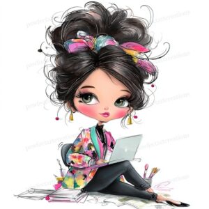 Working Girl Clipart for Design Projects #61 — 🥂 💍 dream life manifestation