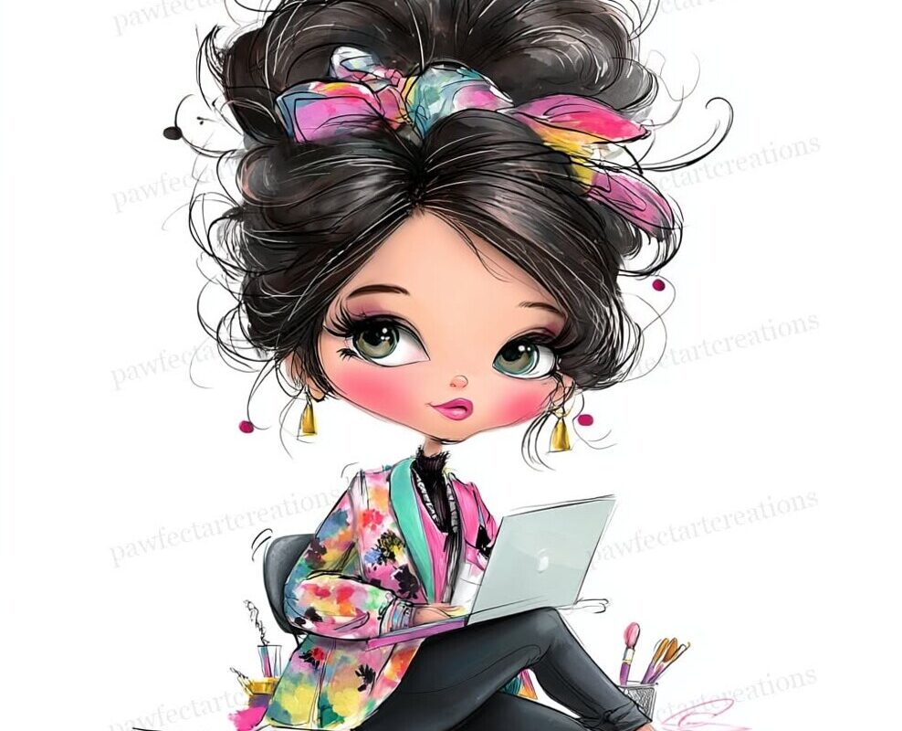 Working Girl Clipart for Design Projects #61 — 🥂 💍 dream life manifestation