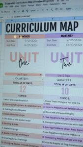 Yearlong Curriculum Map for Digital Design & Planners — 🌿 🤍 dream life manifestation